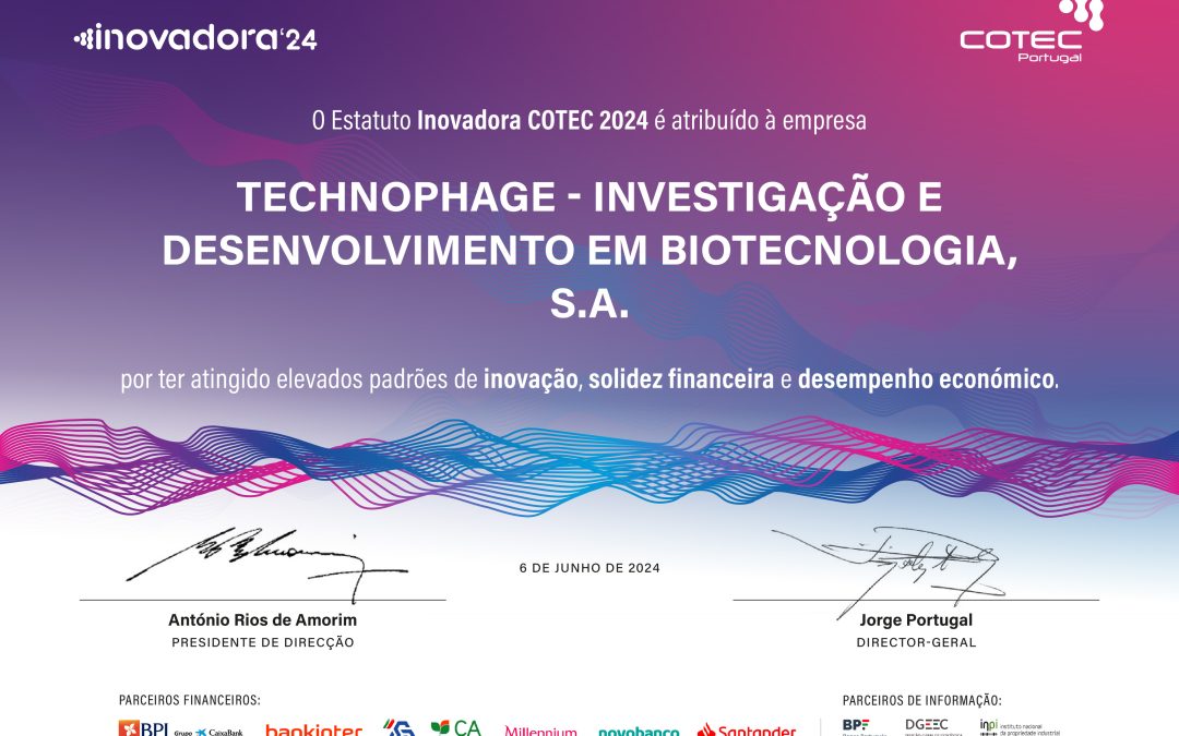 Technophage has been granted with the ‘COTEC Innovative Status 2024’