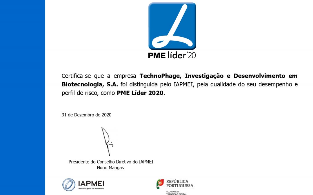 Technophage once again classified as ‘PME líder’